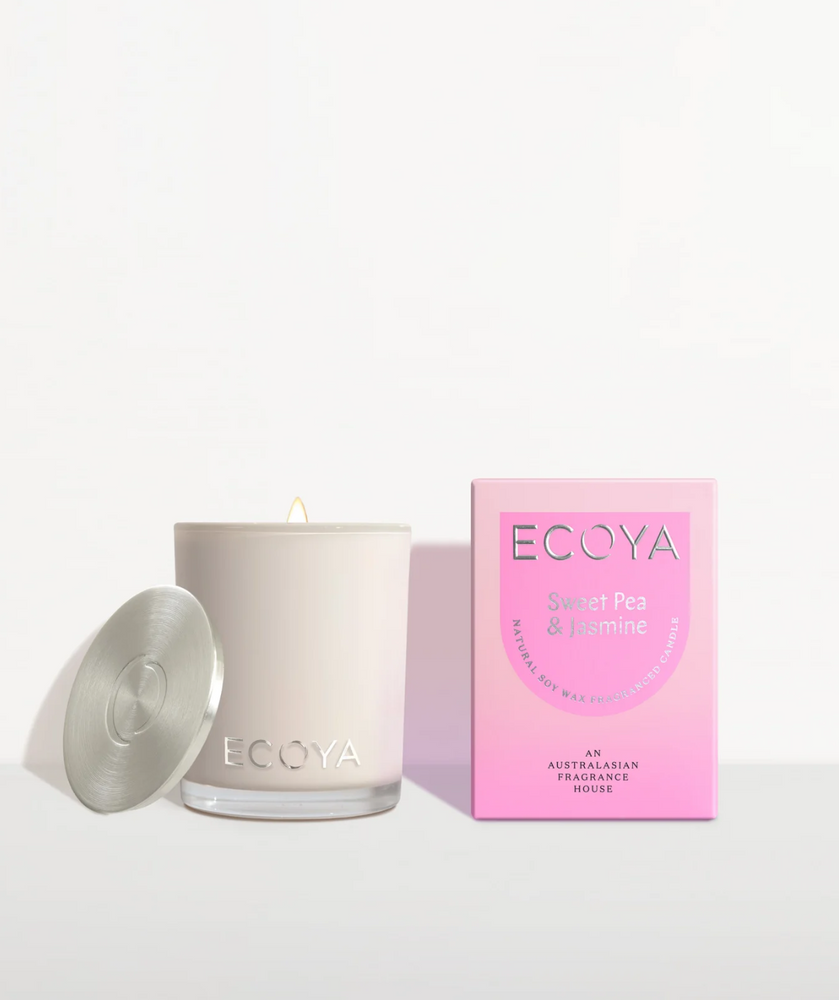Ecoya- Sweet Pea & Jasmine Mini Madison Candle (80g)