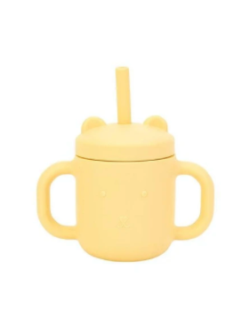 The Bear Mini Sippi With Handles- Lemon