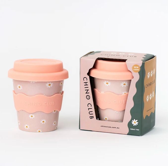 Chino Club- Pink Daisy Baby Chino Cup 4oz