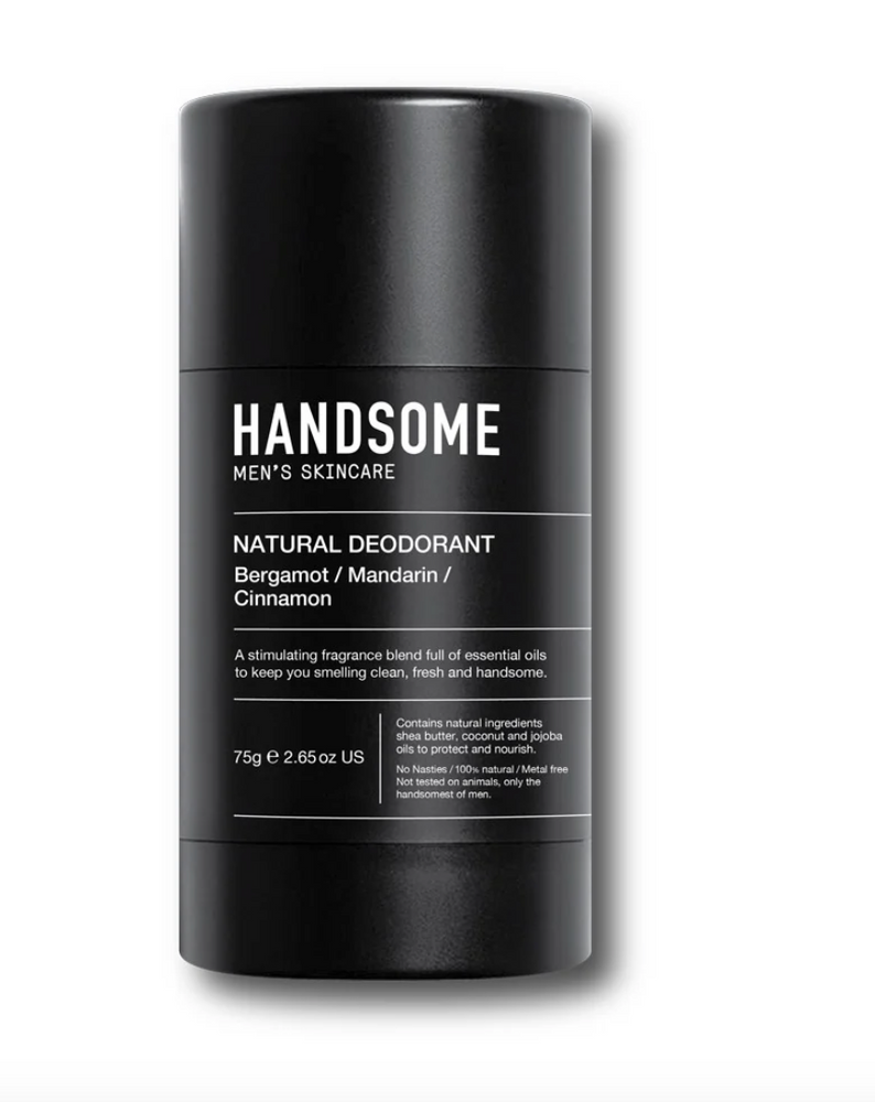 Handsome Men's Skincare- Natural Deodorant 75g stick