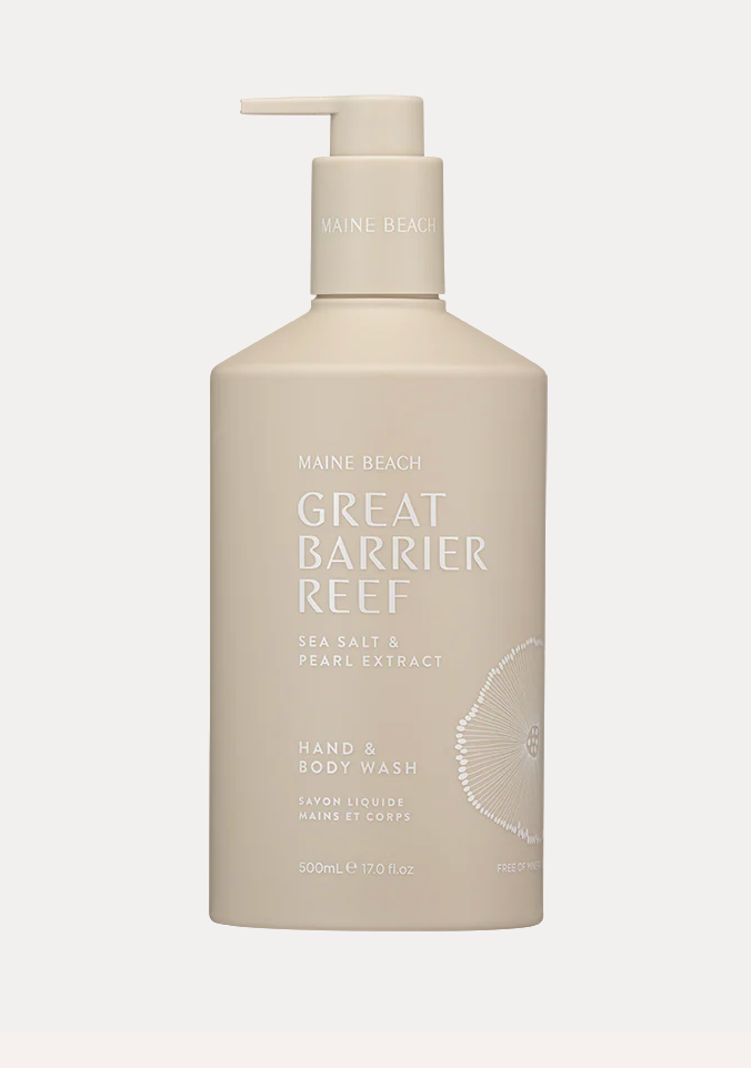 Maine Beach- Great Barrier Reef Sea Salt Hand & Body Wash 500ml