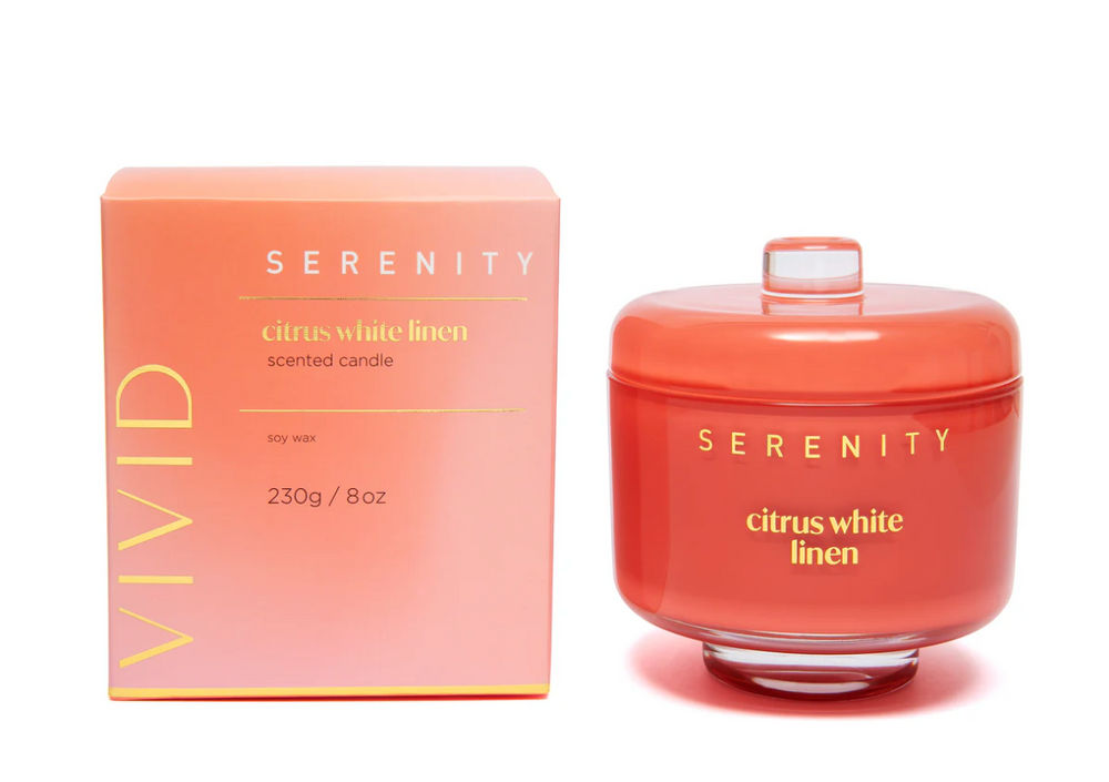Serenity- Citrus White Linen 230g Candle