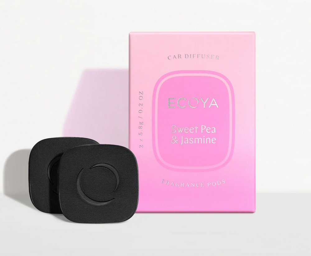 Ecoya- Sweet Pea & Jasmine Car Diffuser Fragrance Pods