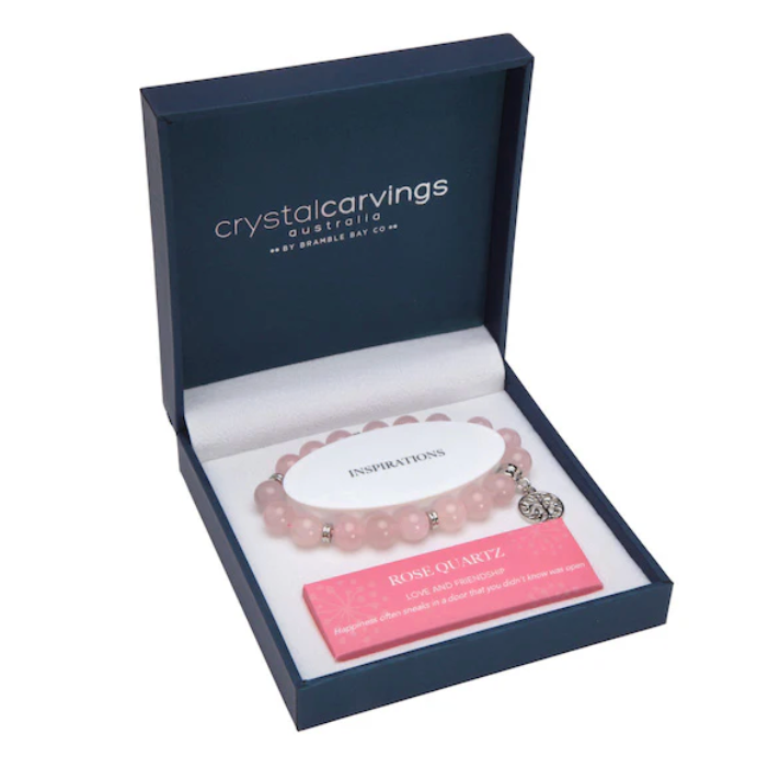 Bramble Bay Co- Rose Quartz Bracelet