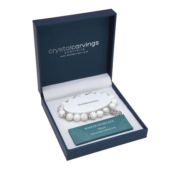 Bramble Bay Co- White Howlite Bracelet